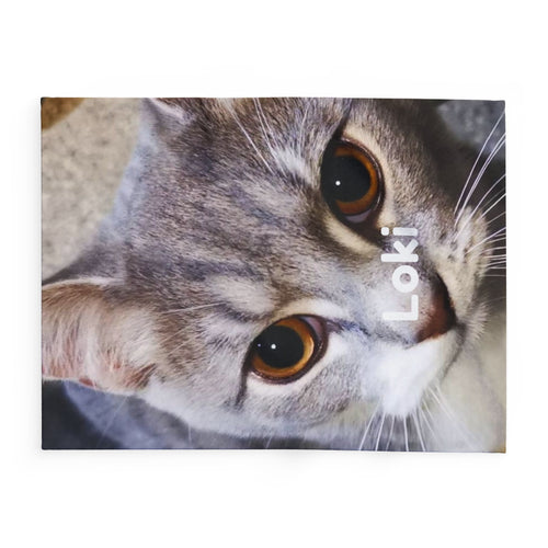 Personalised Pet Photo Blanket – Custom Cat & Dog Fleece Throw
