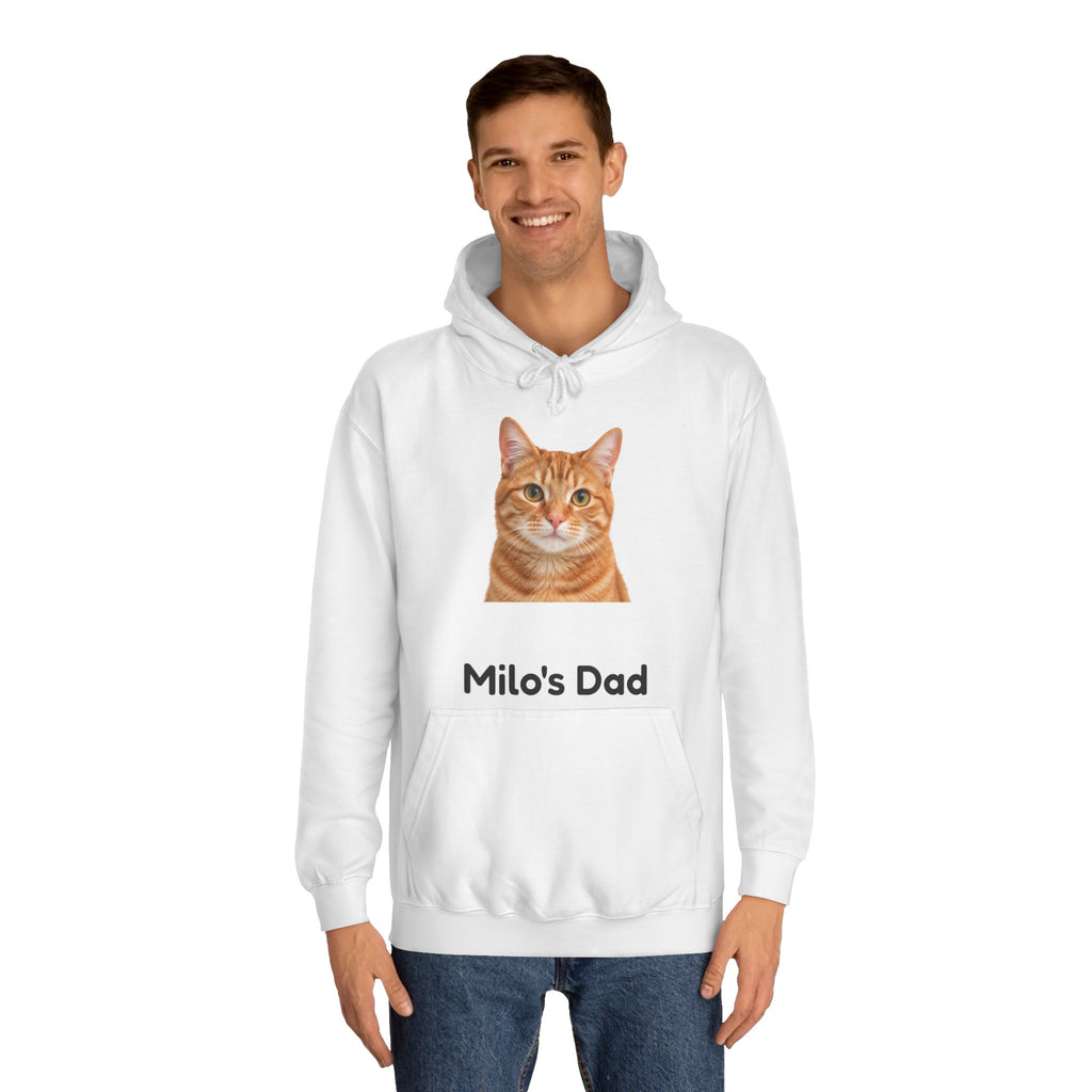 Personalised Pet Photo Hoodie – Cat Dad & Dog Mum Custom Name Hoodie