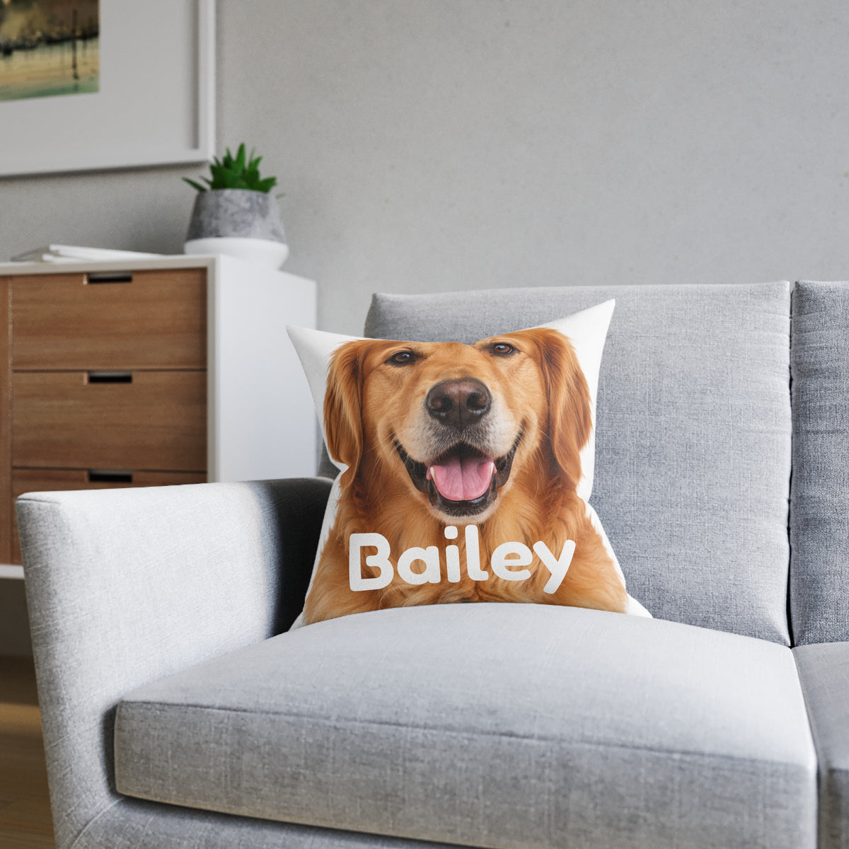 Personalised Pet Photo Cushion – Custom Dog & Cat Pillow