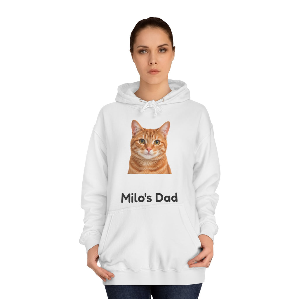 Personalised Pet Photo Hoodie – Cat Dad & Dog Mum Custom Name Hoodie