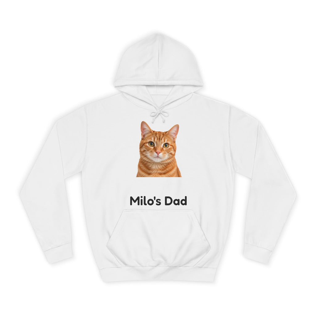 Personalised Pet Photo Hoodie – Cat Dad & Dog Mum Custom Name Hoodie